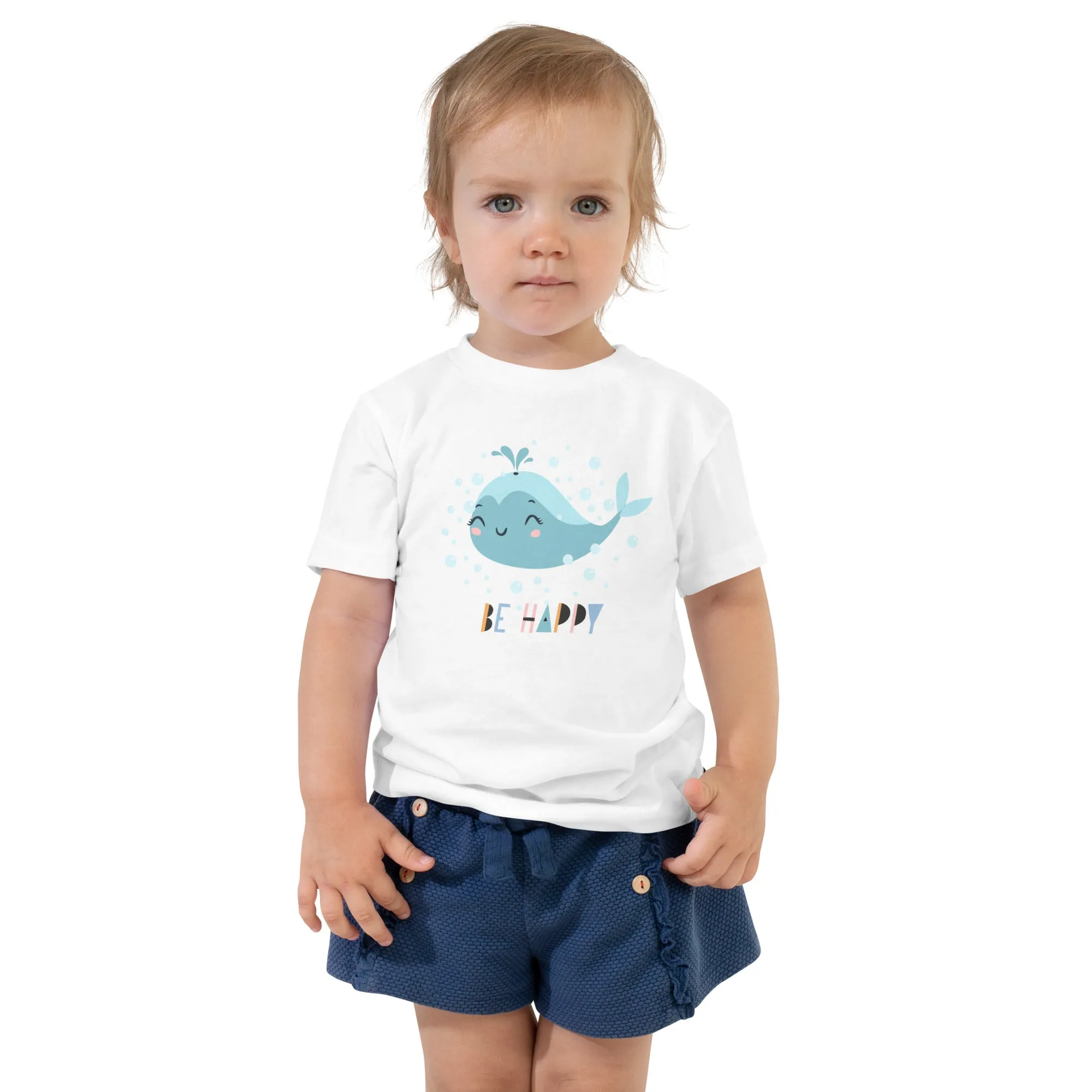 Little Whale Toddler White T-Shirt