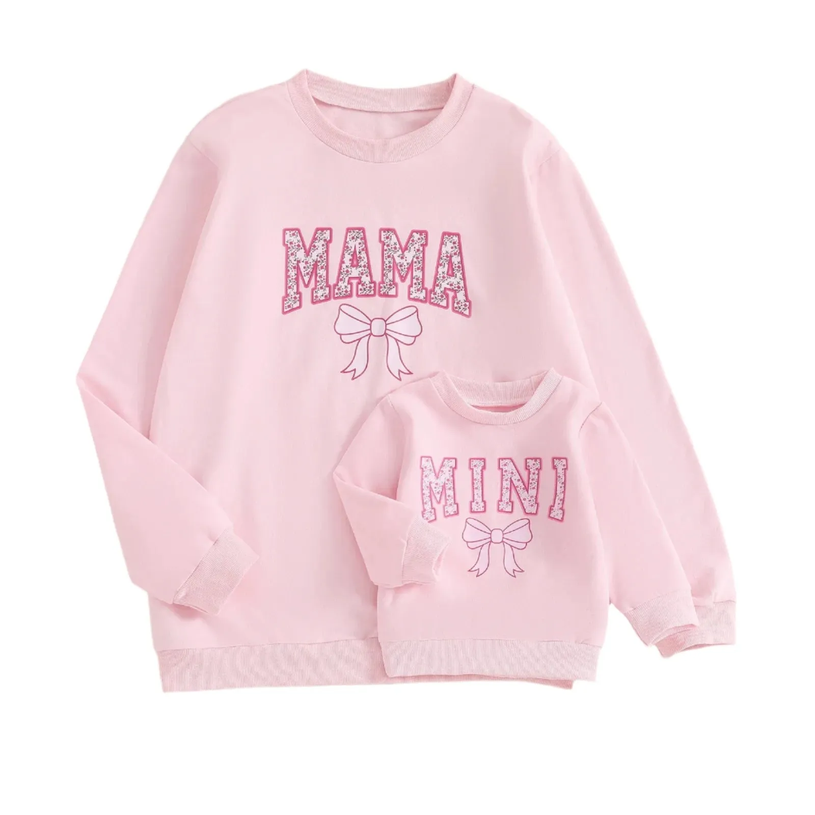 MAMA/MINI Pink Sweatshirts