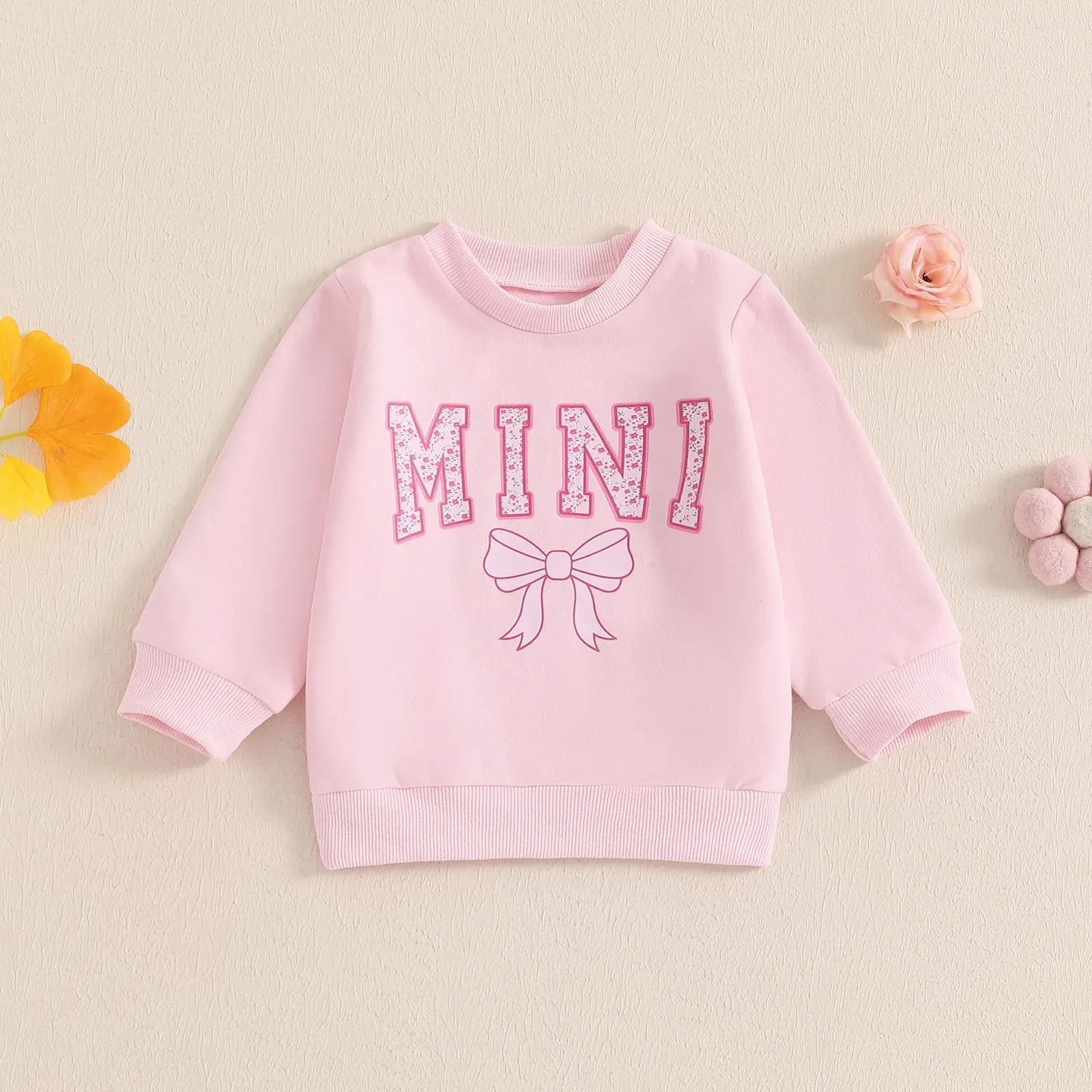 MAMA/MINI Pink Sweatshirts