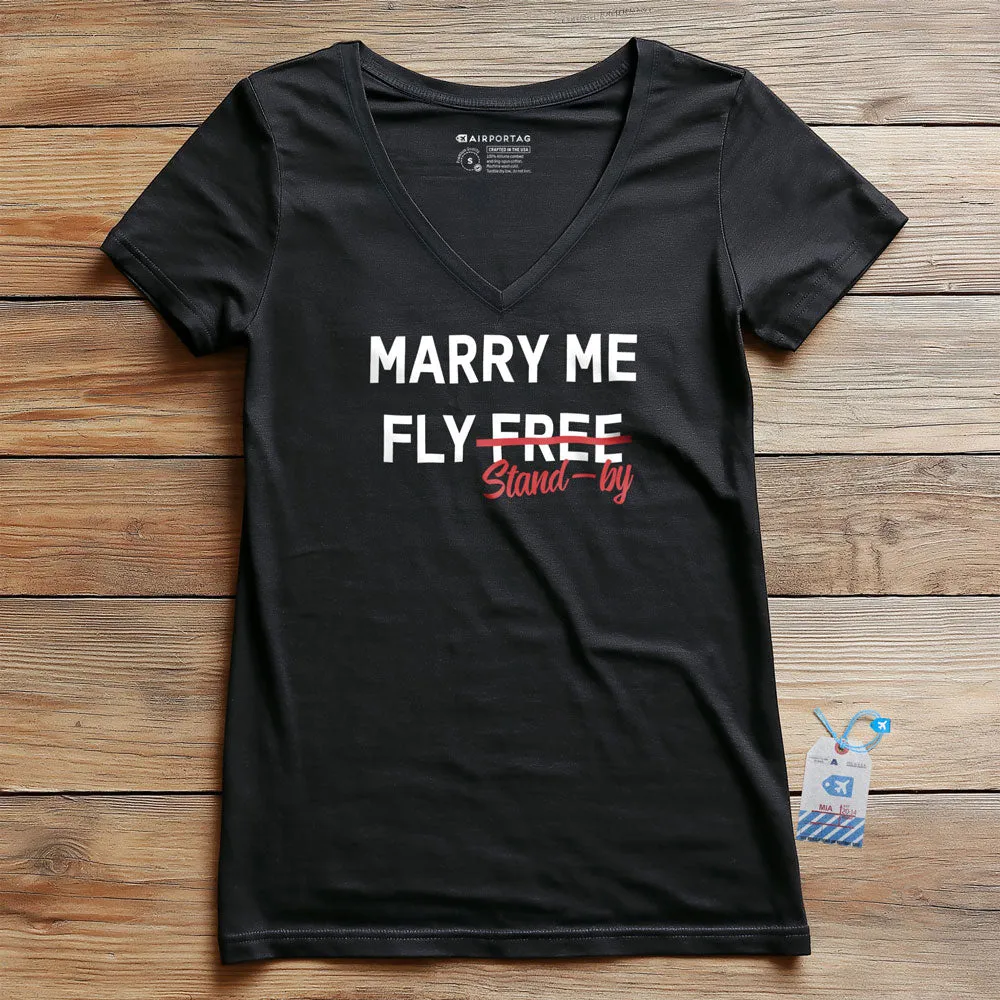 Marry Me - Women's V-Neck T-Shirt