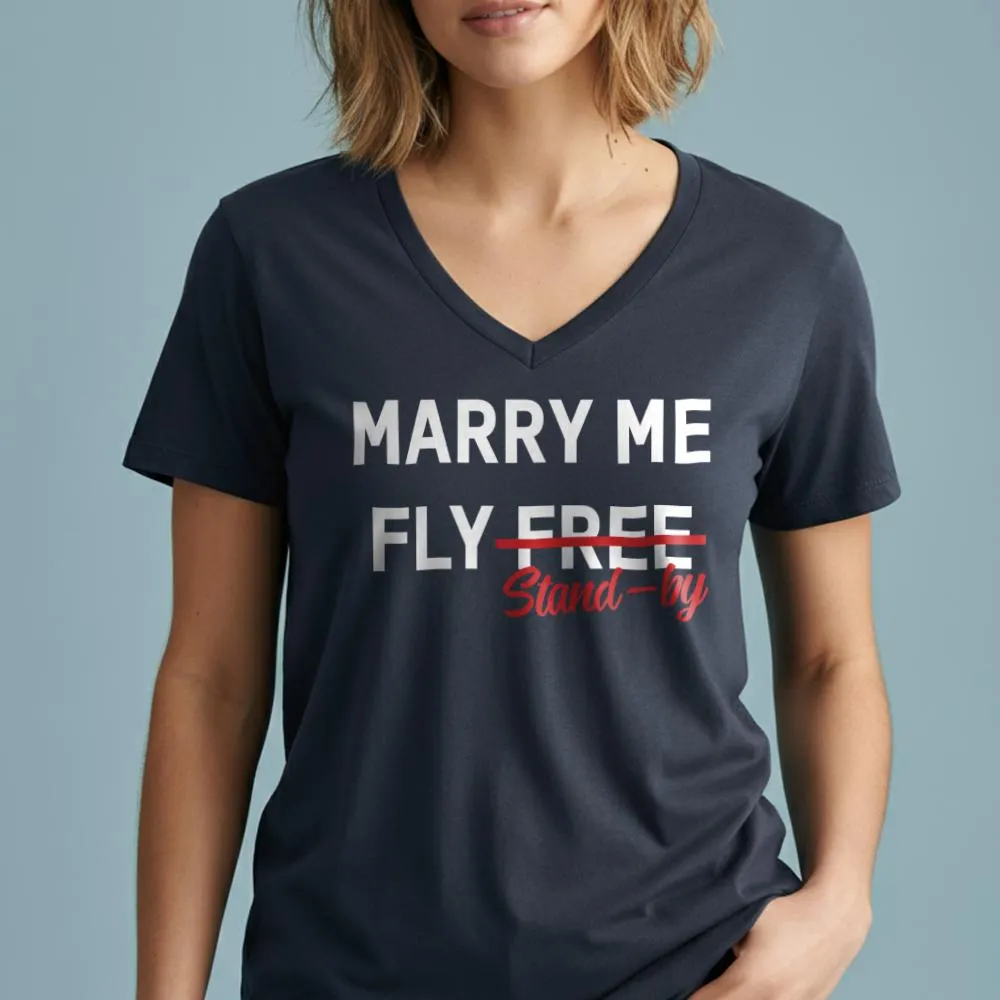 Marry Me - Women's V-Neck T-Shirt