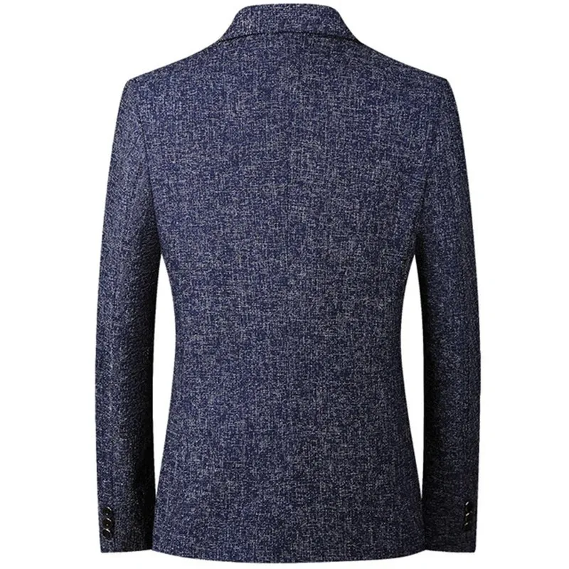 Men's Textured Slim Fit Two-Button Blazer | Smart Casual for All Seasons