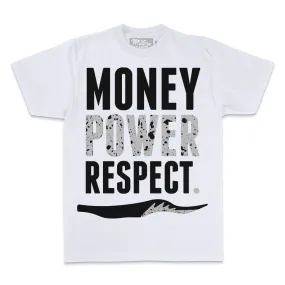 Money Power Respect - White T-Shirt