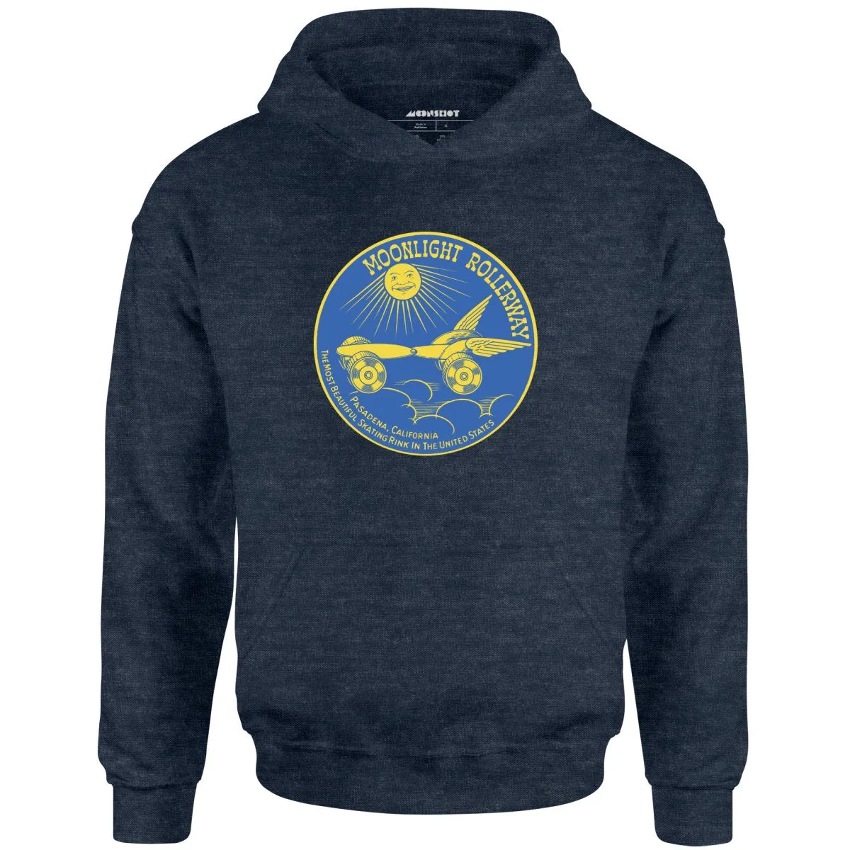 Moonlight Rollerway - Pasadena, CA - Vintage Roller Rink - Unisex Hoodie