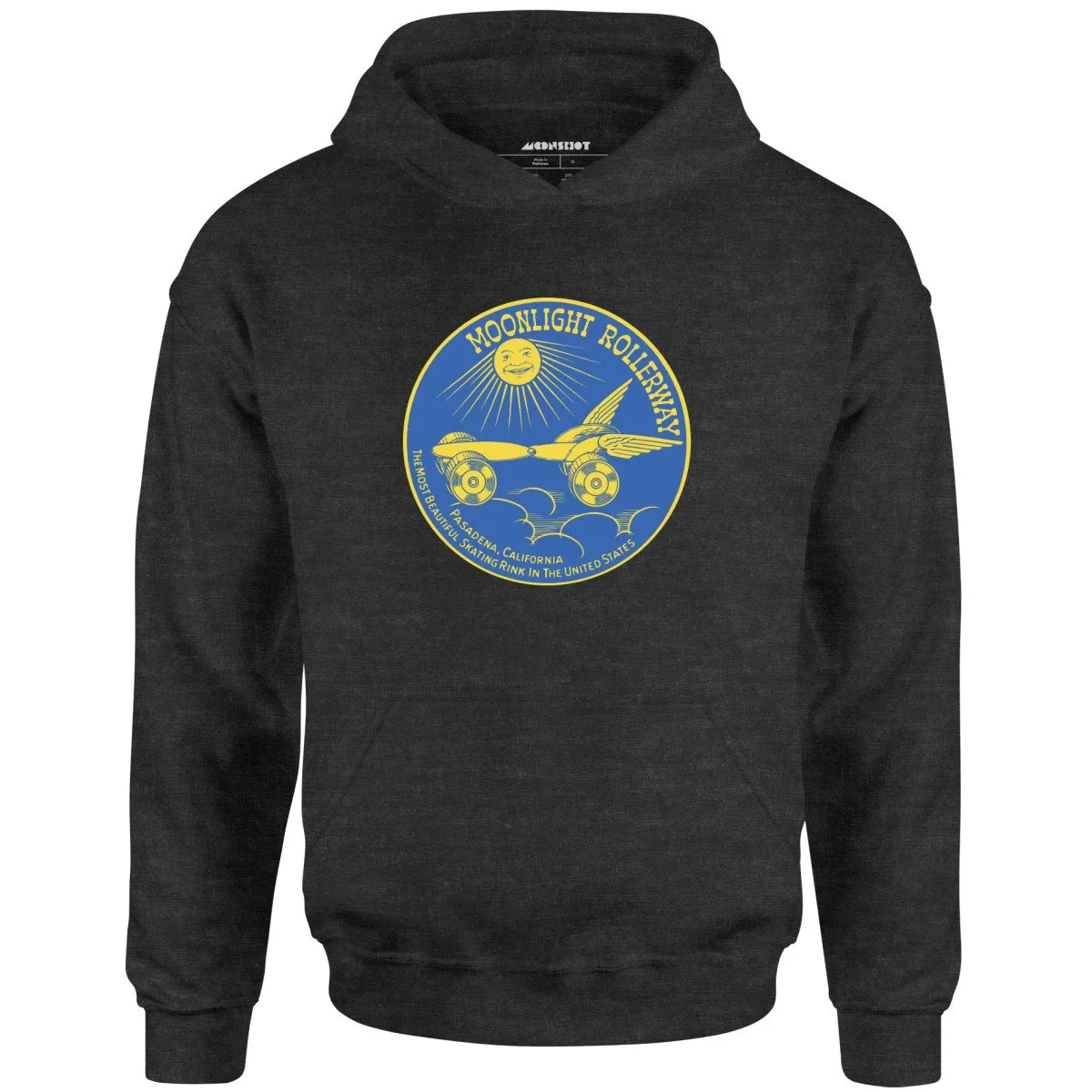 Moonlight Rollerway - Pasadena, CA - Vintage Roller Rink - Unisex Hoodie