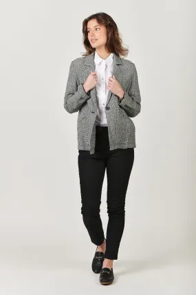 Naturals by O&J - Linen Blazer Puppytooth