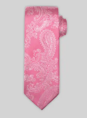 Paisley Cuban Pink Tie