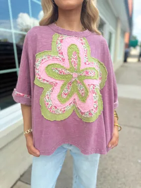 Peyton Flower Patchwork Top