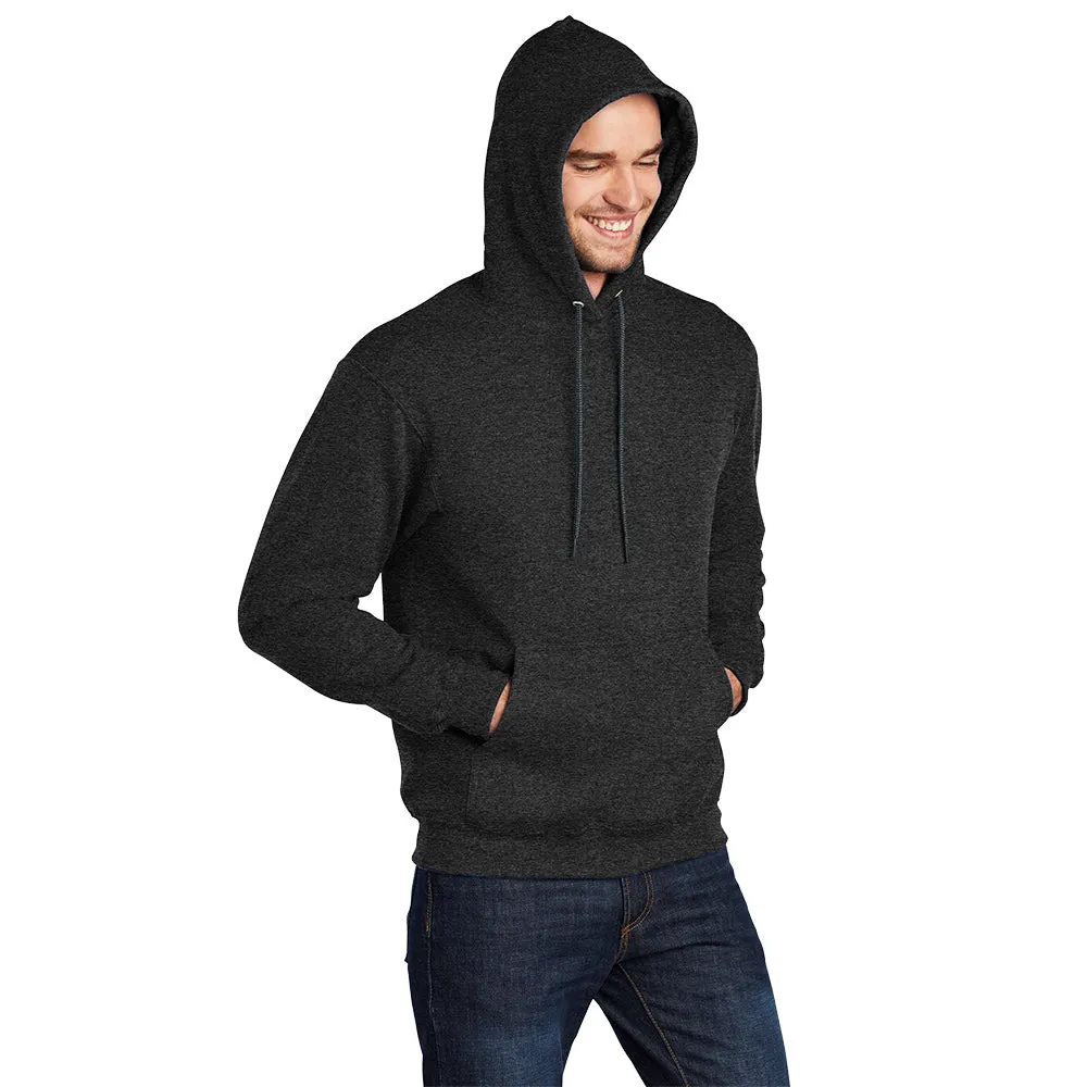 Port & Company® Core Fleece Pullover Hooded Sweatshirt - Black Heather