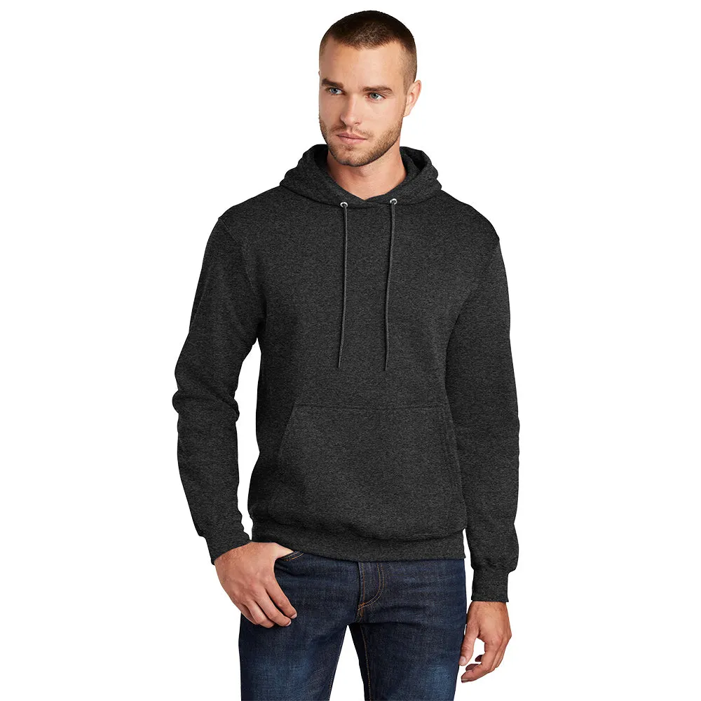 Port & Company® Core Fleece Pullover Hooded Sweatshirt - Black Heather