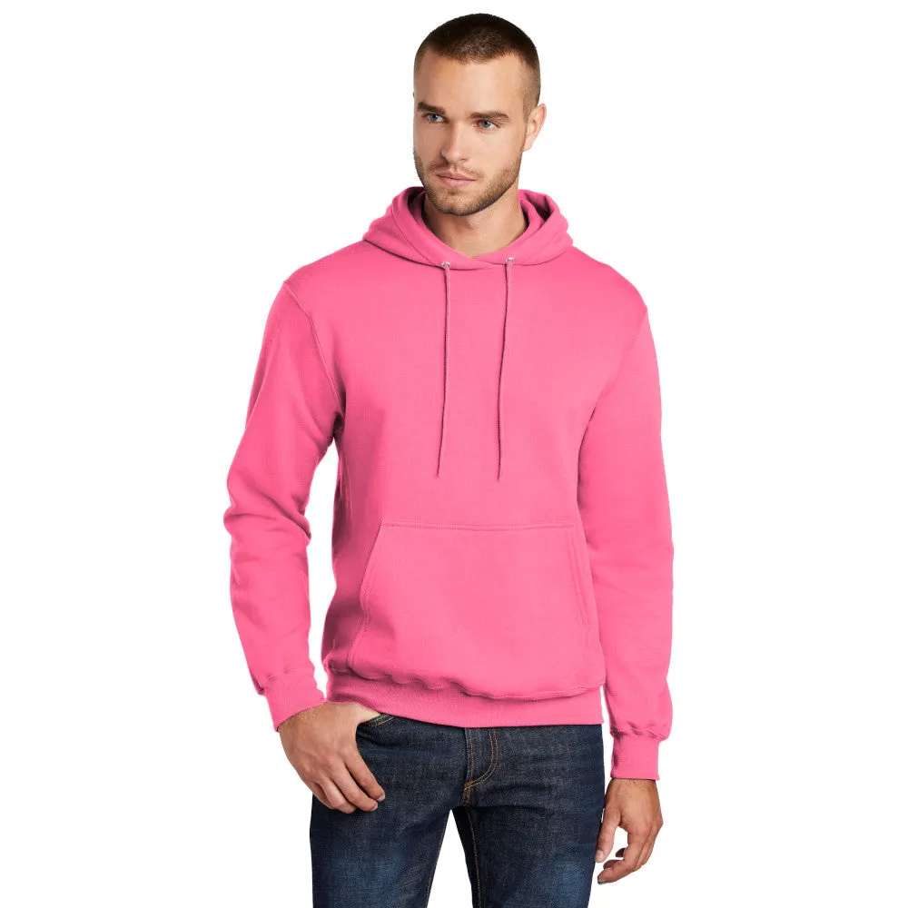 Port & Company® Core Fleece Pullover Hooded Sweatshirt - Neon Pink