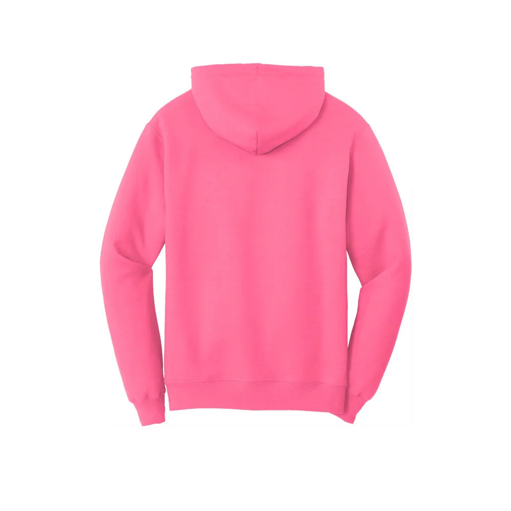 Port & Company® Core Fleece Pullover Hooded Sweatshirt - Neon Pink