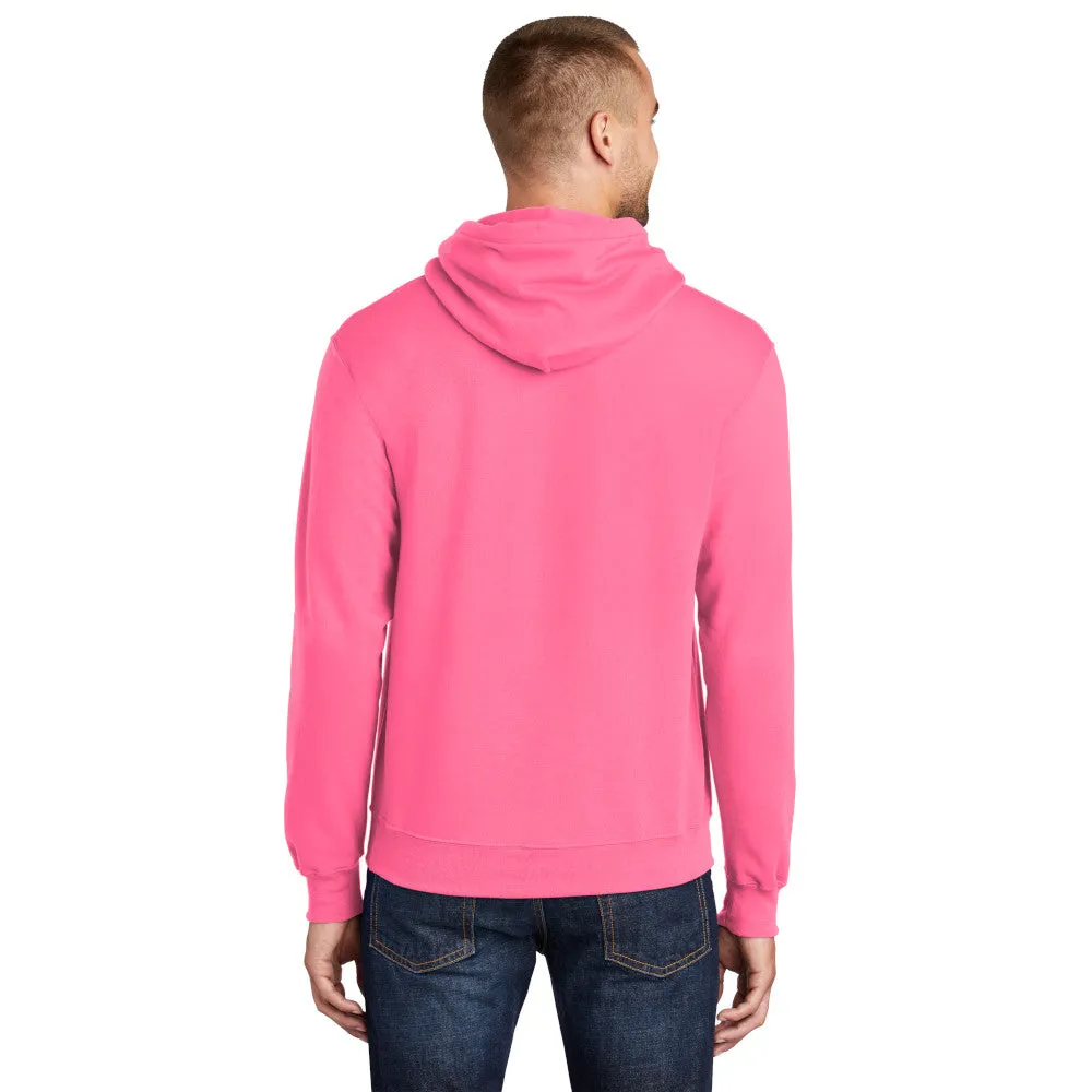 Port & Company® Core Fleece Pullover Hooded Sweatshirt - Neon Pink