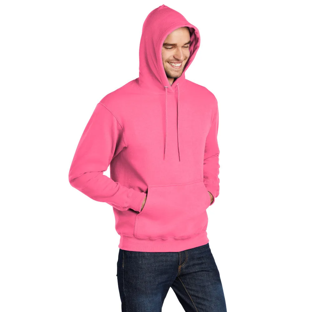 Port & Company® Core Fleece Pullover Hooded Sweatshirt - Neon Pink