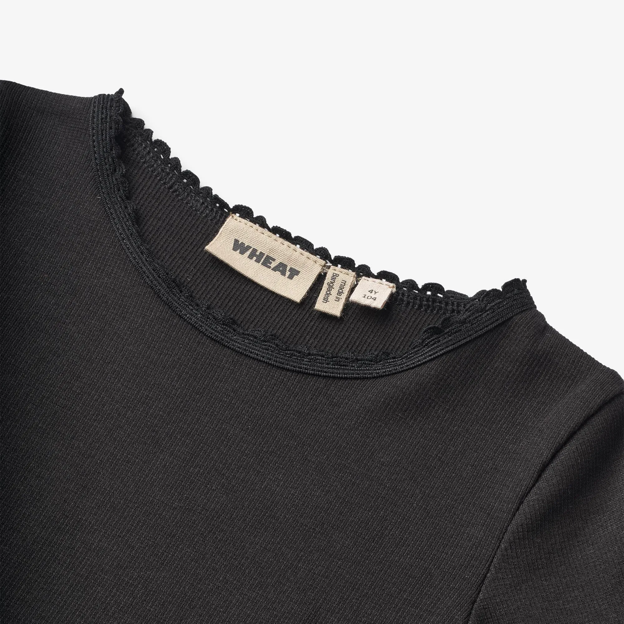 Rib T-Shirt L/S Reese - black