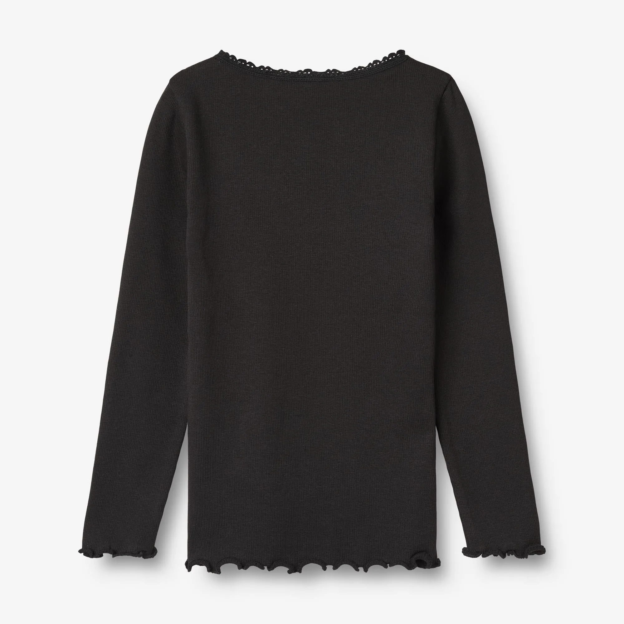 Rib T-Shirt L/S Reese - black