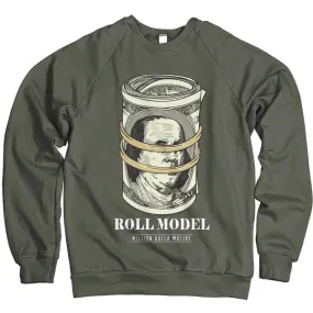 Roll Model - Olive Crewneck Sweatshirt