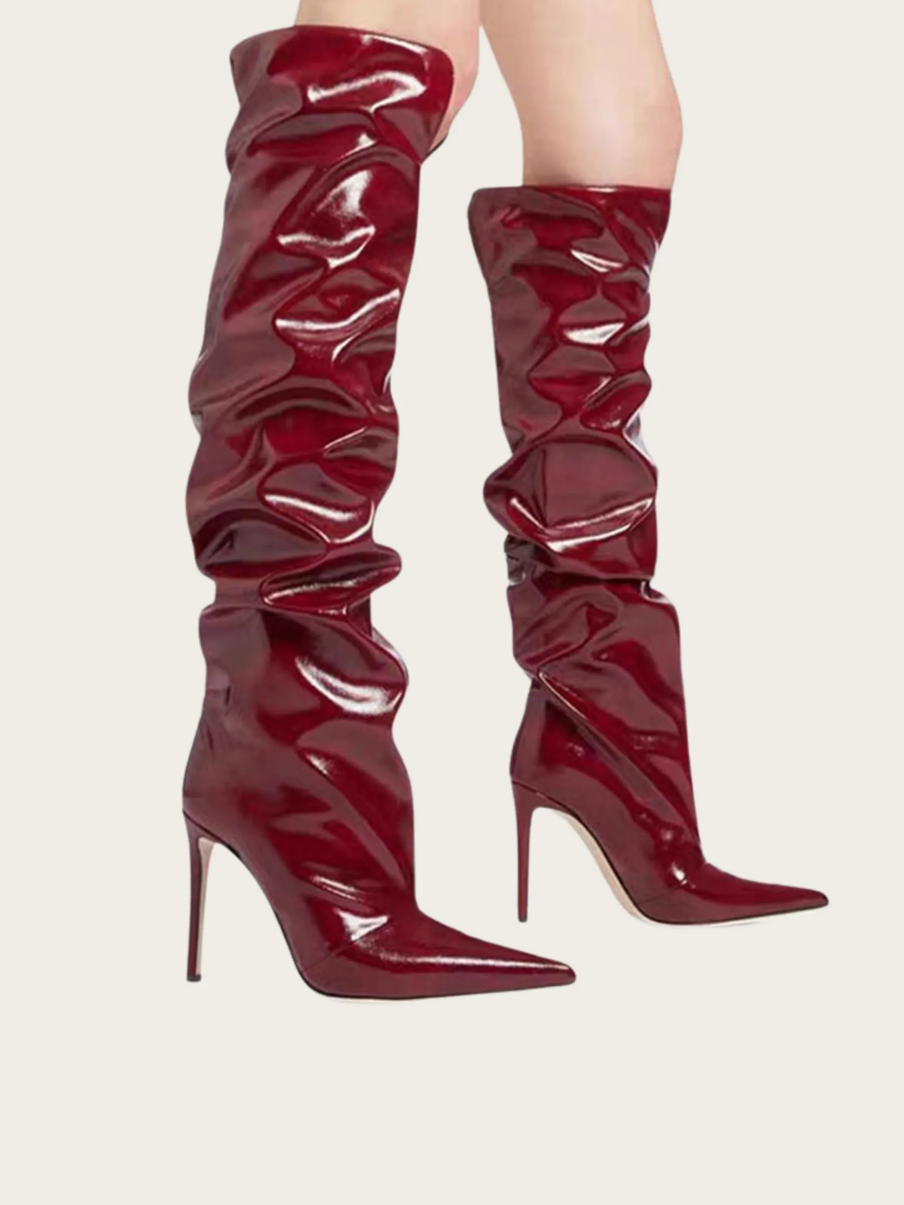 Scarlet Rouge Slouchy Heeled Boots