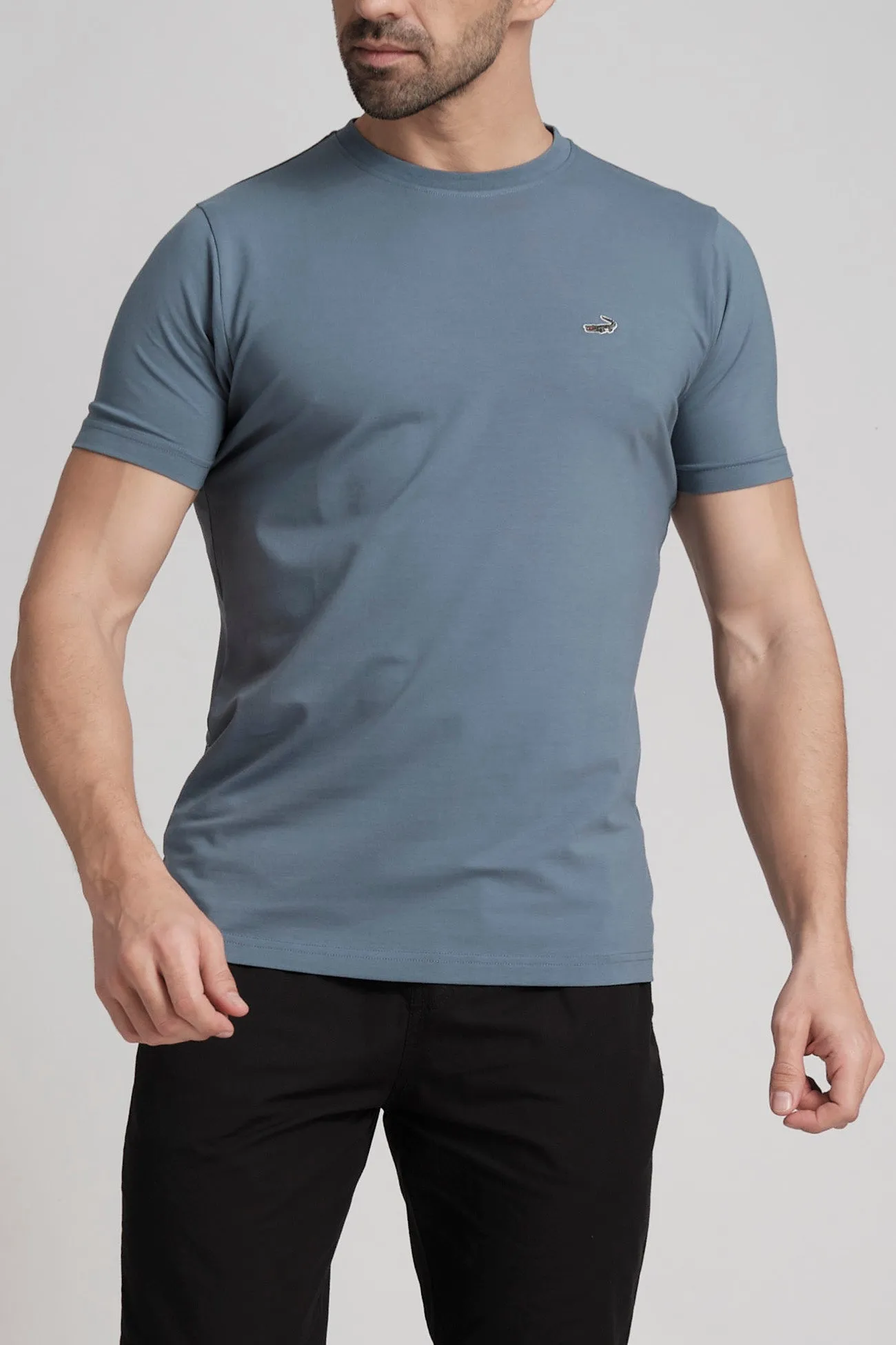 Single Jersey Verve Tee Action Fit - Blue China