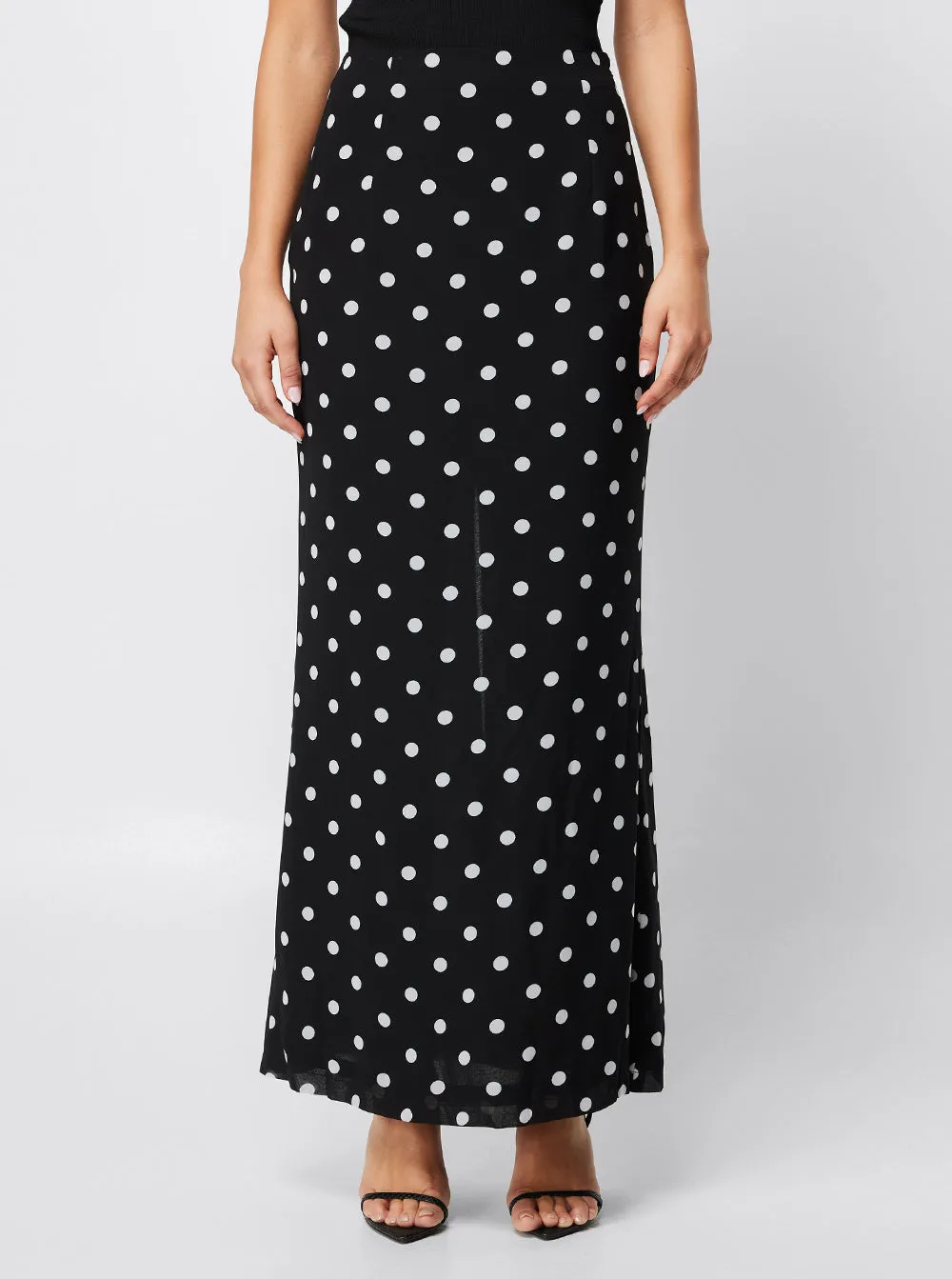 Soft Spot Midi Skirt - Polka Dot