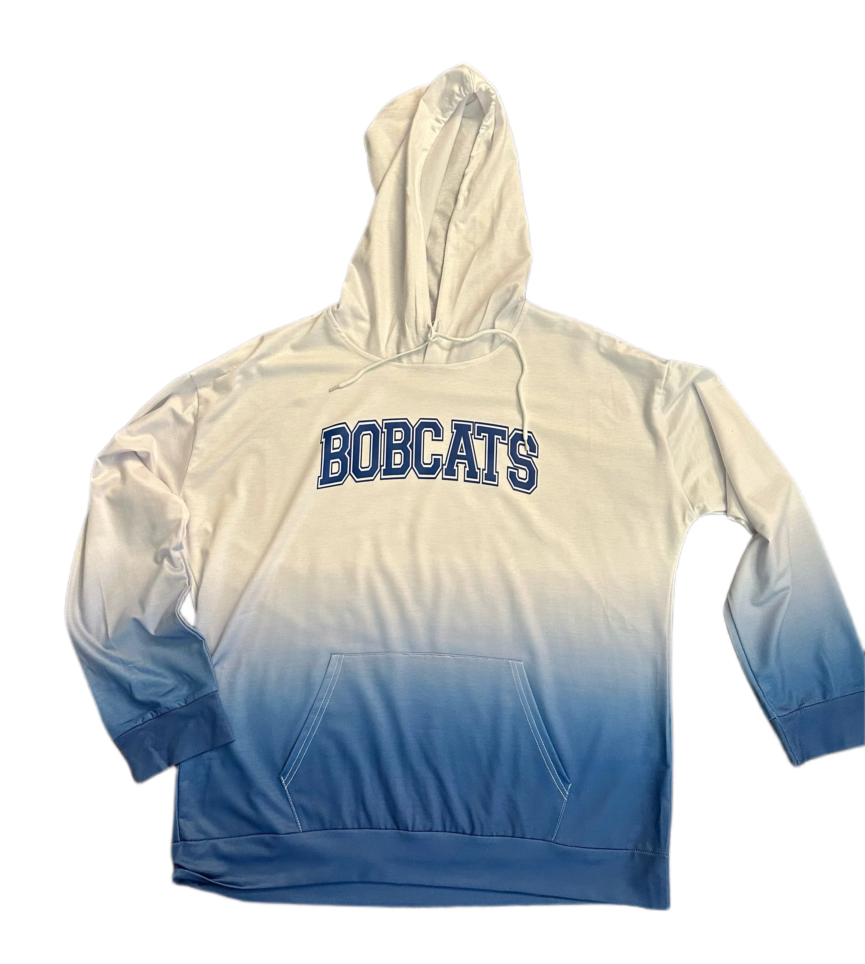 Unisex Blue Fade Bobcat Hoodie