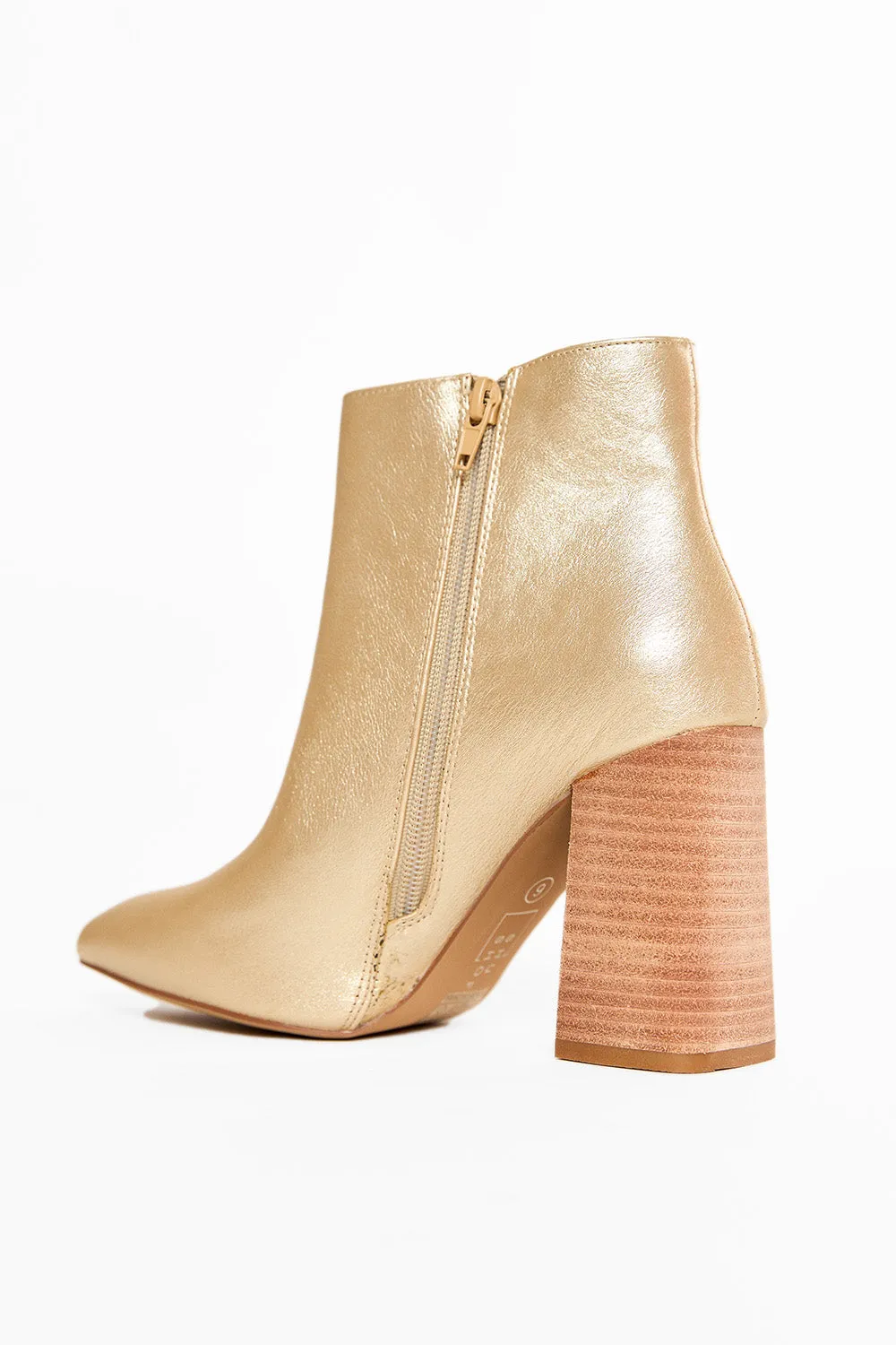 Veronica Booties- Light Gold