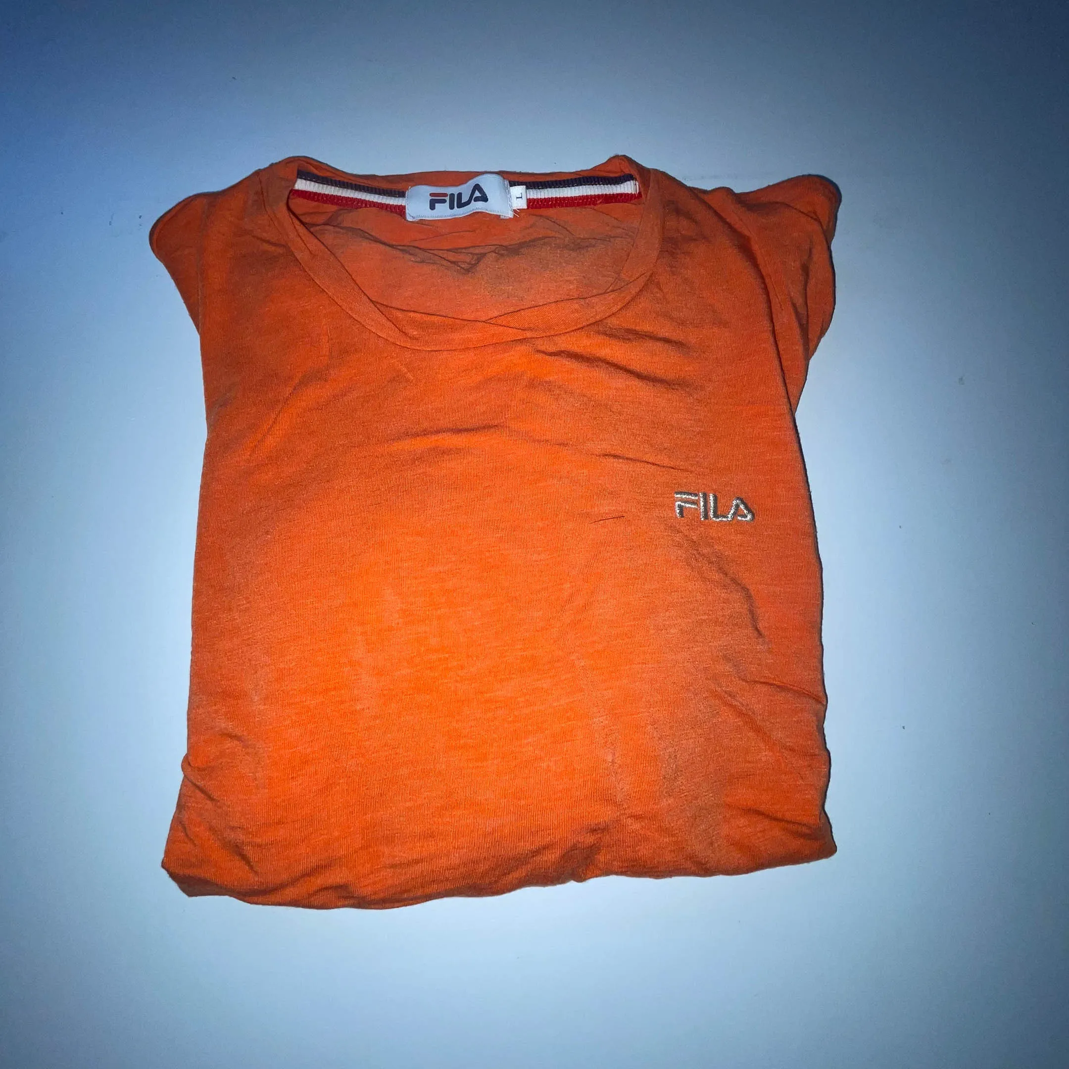 Vintage Orange Fila womens large long sleeve tees