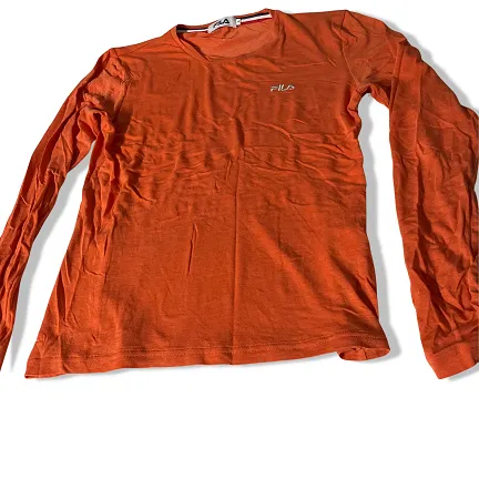 Vintage Orange Fila womens large long sleeve tees