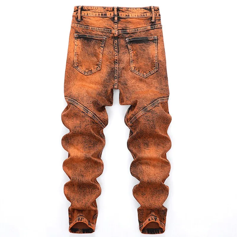 West Louis™ Mid-Waisted Slacks Hip Hop Jeans