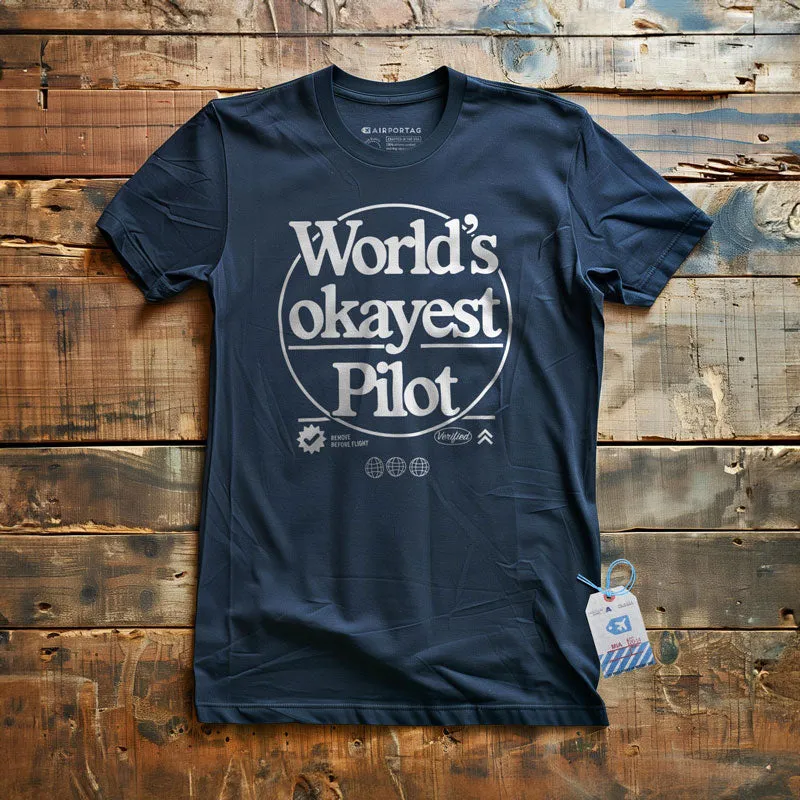 World's Okayest Pilot - T-shirt