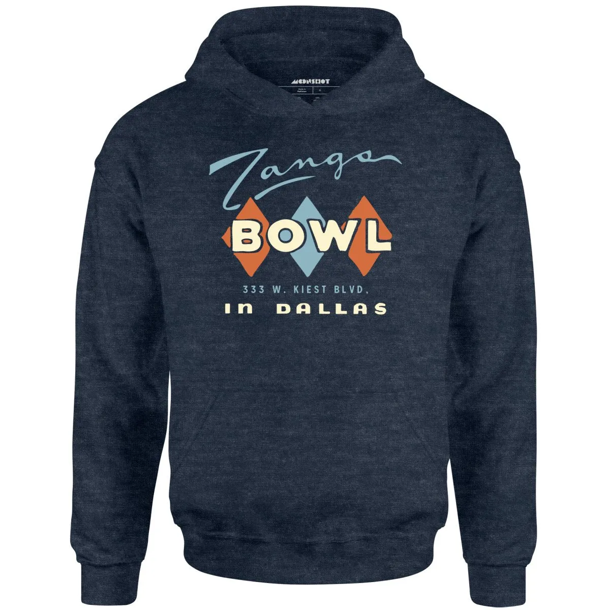 Zangs Bowl - Dallas, TX - Vintage Bowling Alley - Unisex Hoodie